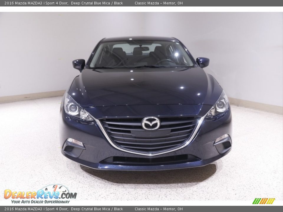 2016 Mazda MAZDA3 i Sport 4 Door Deep Crystal Blue Mica / Black Photo #2