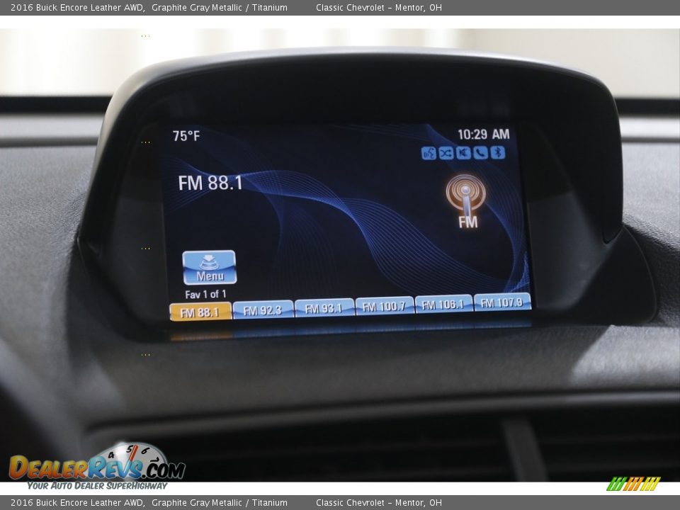 2016 Buick Encore Leather AWD Graphite Gray Metallic / Titanium Photo #10
