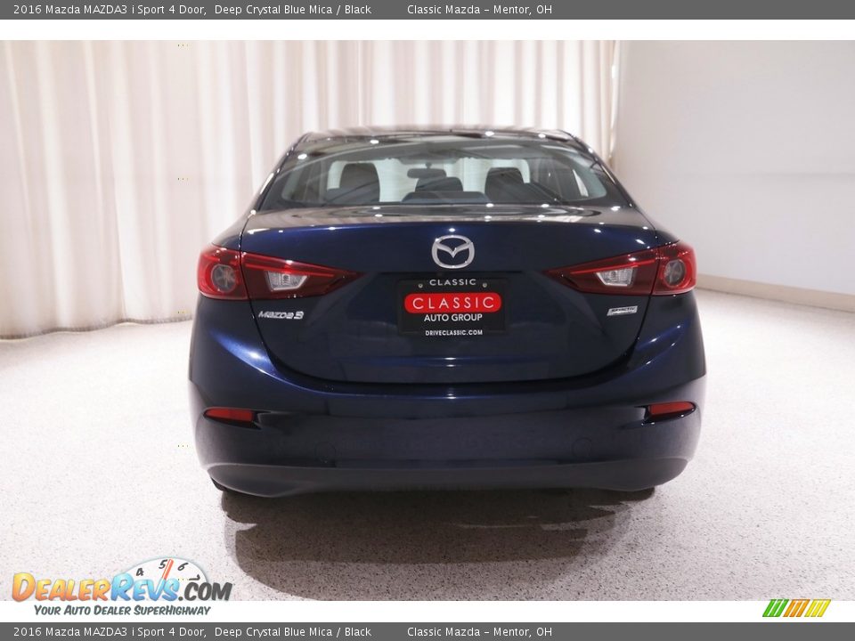 2016 Mazda MAZDA3 i Sport 4 Door Deep Crystal Blue Mica / Black Photo #17