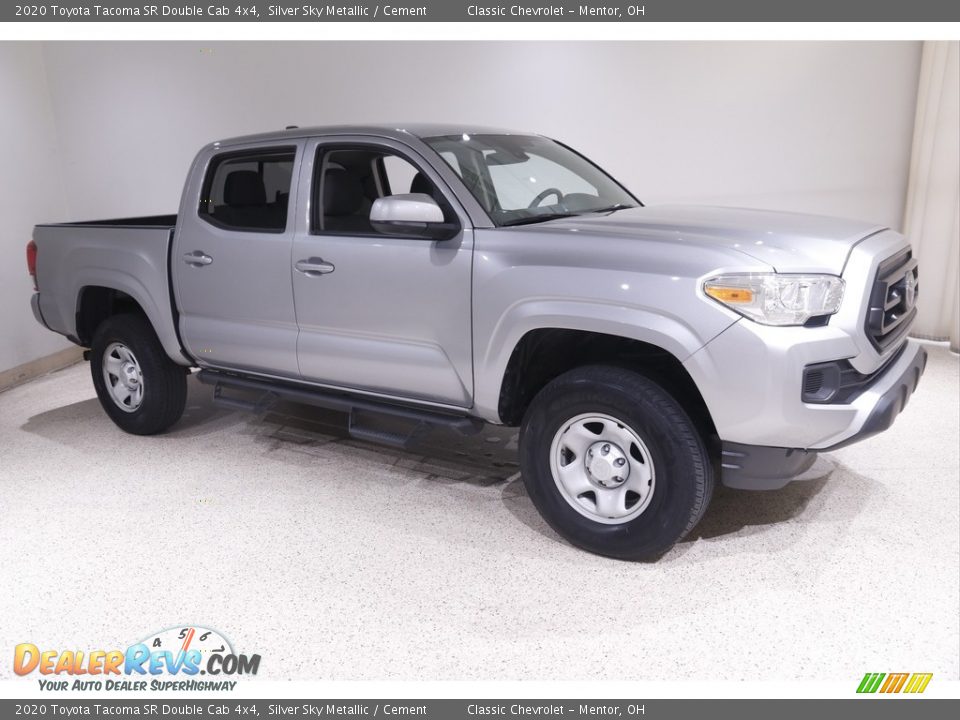 Silver Sky Metallic 2020 Toyota Tacoma SR Double Cab 4x4 Photo #1