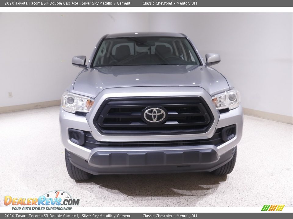 2020 Toyota Tacoma SR Double Cab 4x4 Silver Sky Metallic / Cement Photo #2