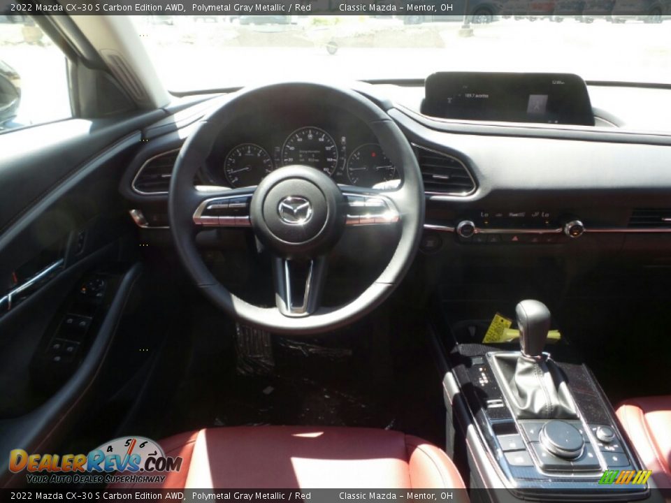 2022 Mazda CX-30 S Carbon Edition AWD Polymetal Gray Metallic / Red Photo #4