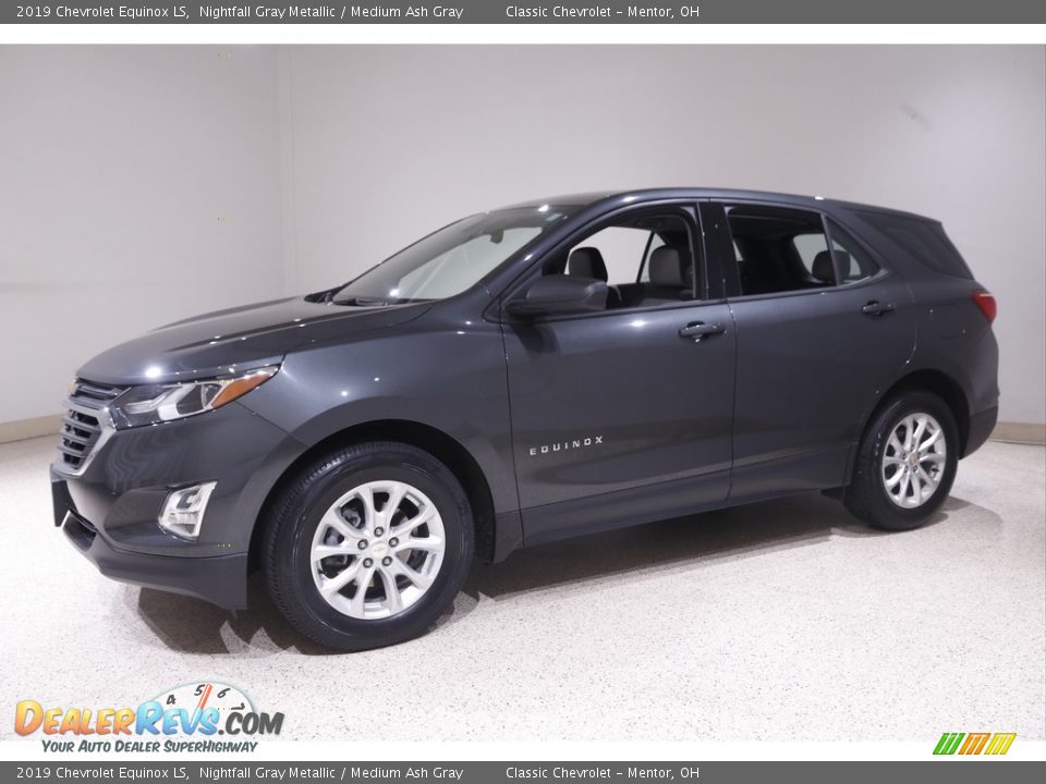 2019 Chevrolet Equinox LS Nightfall Gray Metallic / Medium Ash Gray Photo #3