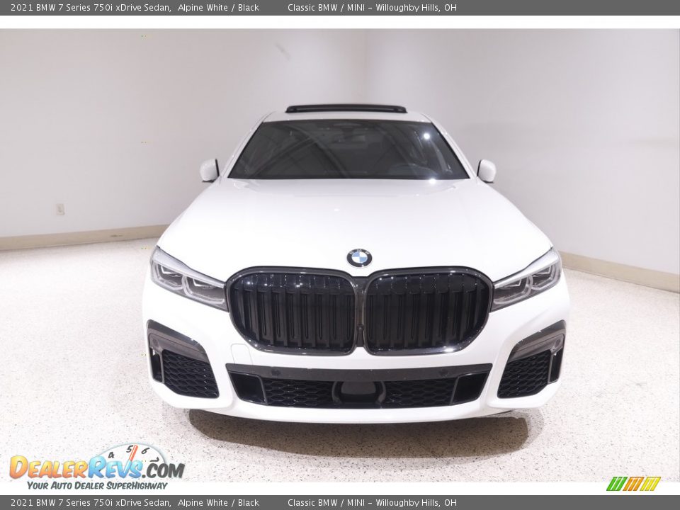 2021 BMW 7 Series 750i xDrive Sedan Alpine White / Black Photo #2