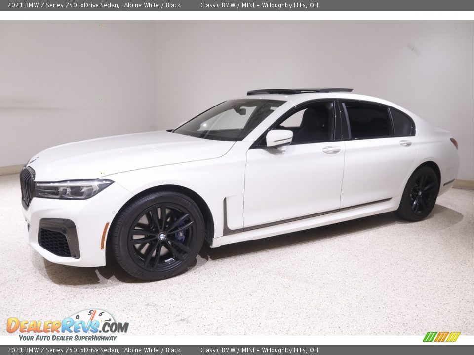 2021 BMW 7 Series 750i xDrive Sedan Alpine White / Black Photo #3