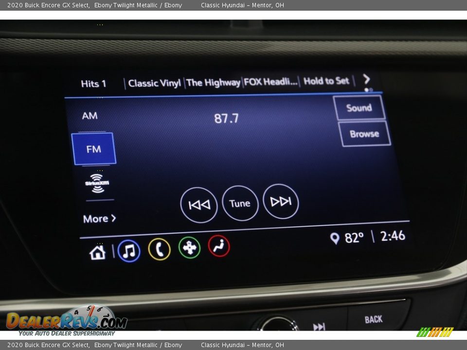 2020 Buick Encore GX Select Ebony Twilight Metallic / Ebony Photo #10