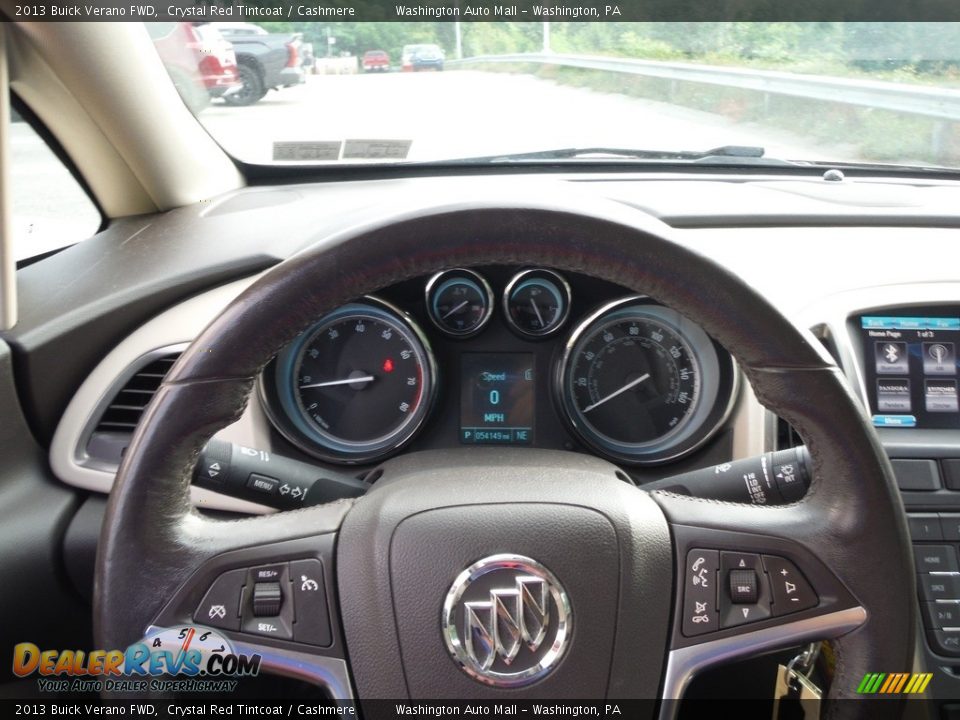 2013 Buick Verano FWD Crystal Red Tintcoat / Cashmere Photo #22