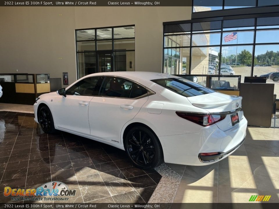 2022 Lexus ES 300h F Sport Ultra White / Circuit Red Photo #4