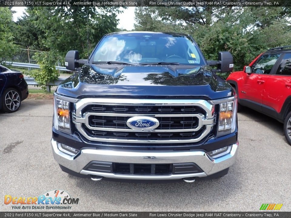 2021 Ford F150 XLT SuperCrew 4x4 Antimatter Blue / Medium Dark Slate Photo #2