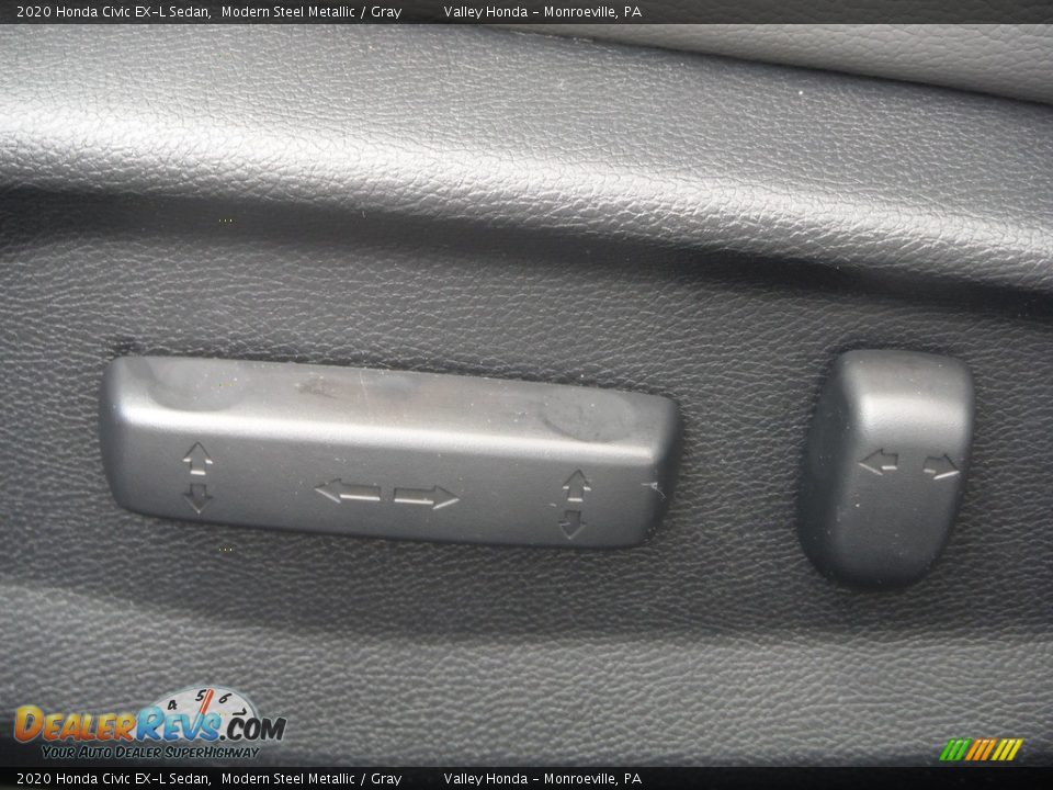 2020 Honda Civic EX-L Sedan Modern Steel Metallic / Gray Photo #17