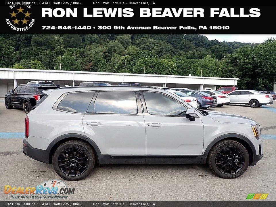 2021 Kia Telluride SX AWD Wolf Gray / Black Photo #1