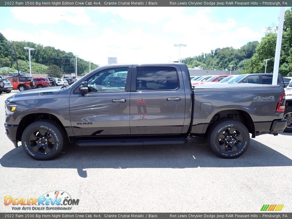 2022 Ram 1500 Big Horn Night Edition Crew Cab 4x4 Granite Crystal Metallic / Black Photo #2
