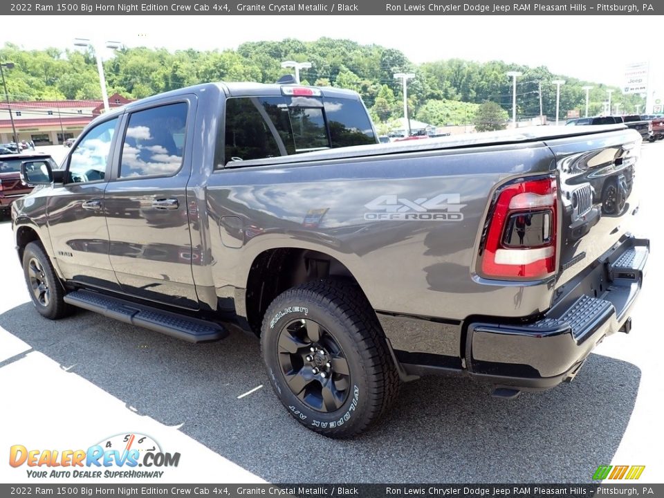 2022 Ram 1500 Big Horn Night Edition Crew Cab 4x4 Granite Crystal Metallic / Black Photo #3