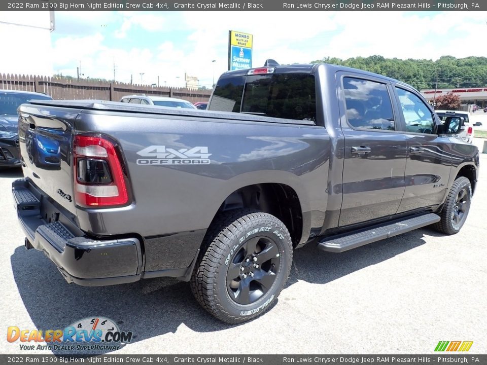 2022 Ram 1500 Big Horn Night Edition Crew Cab 4x4 Granite Crystal Metallic / Black Photo #6