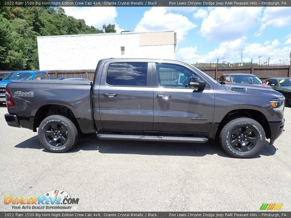 2022 Ram 1500 Big Horn Night Edition Crew Cab 4x4 Granite Crystal Metallic / Black Photo #7