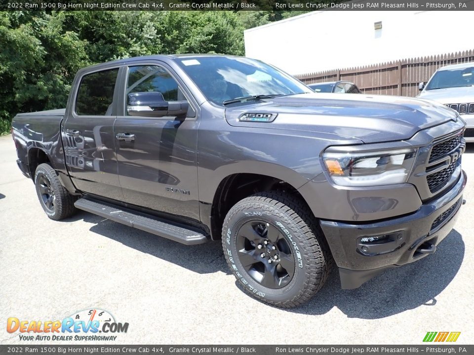 2022 Ram 1500 Big Horn Night Edition Crew Cab 4x4 Granite Crystal Metallic / Black Photo #8