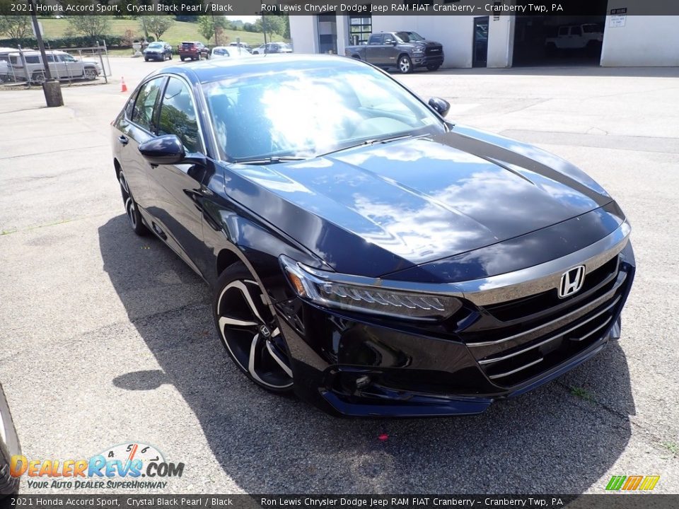 2021 Honda Accord Sport Crystal Black Pearl / Black Photo #3