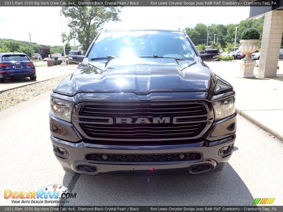 2021 Ram 1500 Big Horn Crew Cab 4x4 Diamond Black Crystal Pearl / Black Photo #3