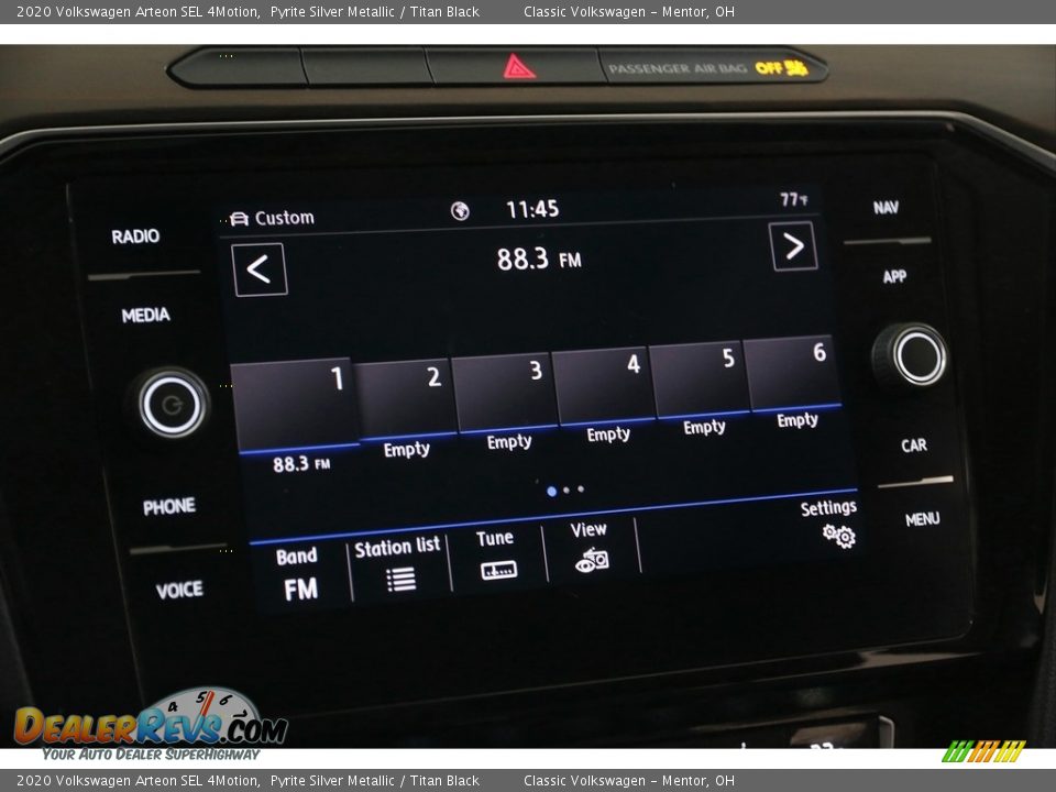 2020 Volkswagen Arteon SEL 4Motion Pyrite Silver Metallic / Titan Black Photo #11