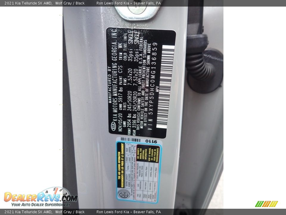 2021 Kia Telluride SX AWD Wolf Gray / Black Photo #20