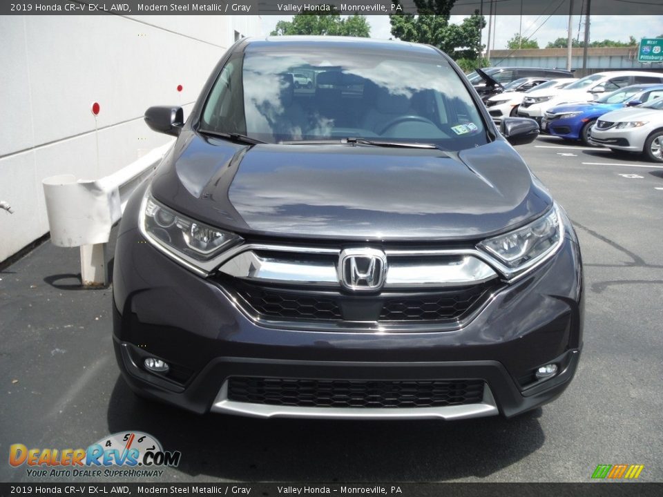 2019 Honda CR-V EX-L AWD Modern Steel Metallic / Gray Photo #5