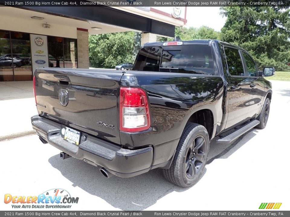 2021 Ram 1500 Big Horn Crew Cab 4x4 Diamond Black Crystal Pearl / Black Photo #8
