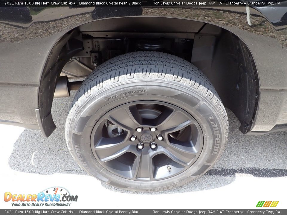 2021 Ram 1500 Big Horn Crew Cab 4x4 Diamond Black Crystal Pearl / Black Photo #9