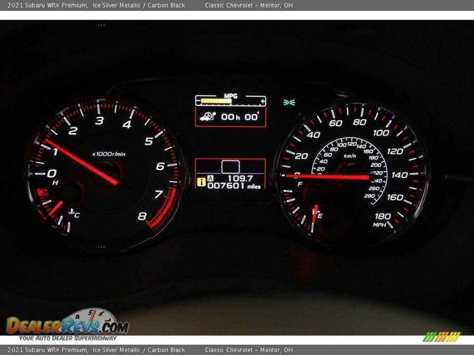 2021 Subaru WRX Premium Gauges Photo #8