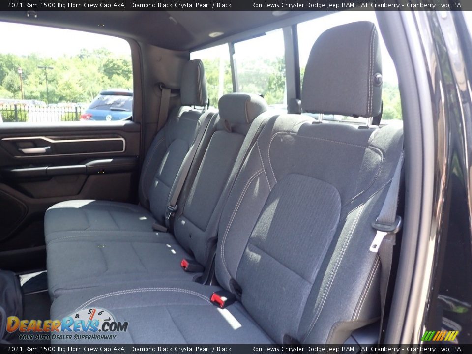 2021 Ram 1500 Big Horn Crew Cab 4x4 Diamond Black Crystal Pearl / Black Photo #12