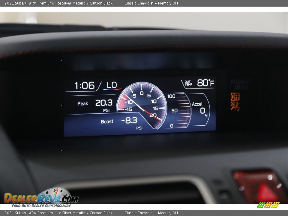 2021 Subaru WRX Premium Gauges Photo #13