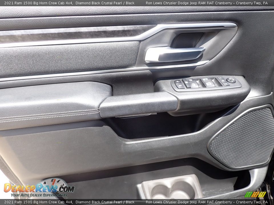 2021 Ram 1500 Big Horn Crew Cab 4x4 Diamond Black Crystal Pearl / Black Photo #15