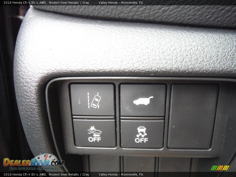 2019 Honda CR-V EX-L AWD Modern Steel Metallic / Gray Photo #17