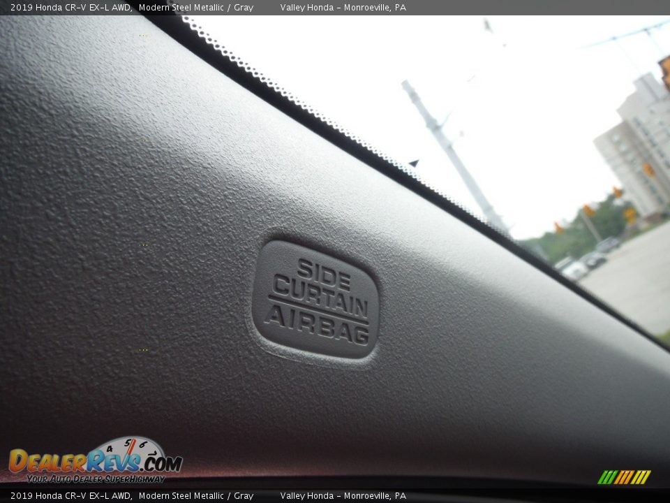 2019 Honda CR-V EX-L AWD Modern Steel Metallic / Gray Photo #18