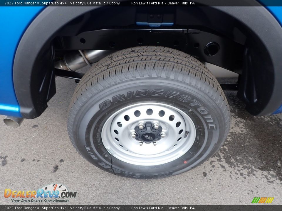 2022 Ford Ranger XL SuperCab 4x4 Velocity Blue Metallic / Ebony Photo #10