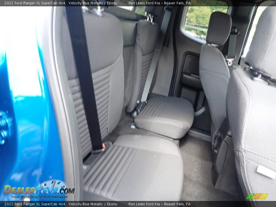 2022 Ford Ranger XL SuperCab 4x4 Velocity Blue Metallic / Ebony Photo #11