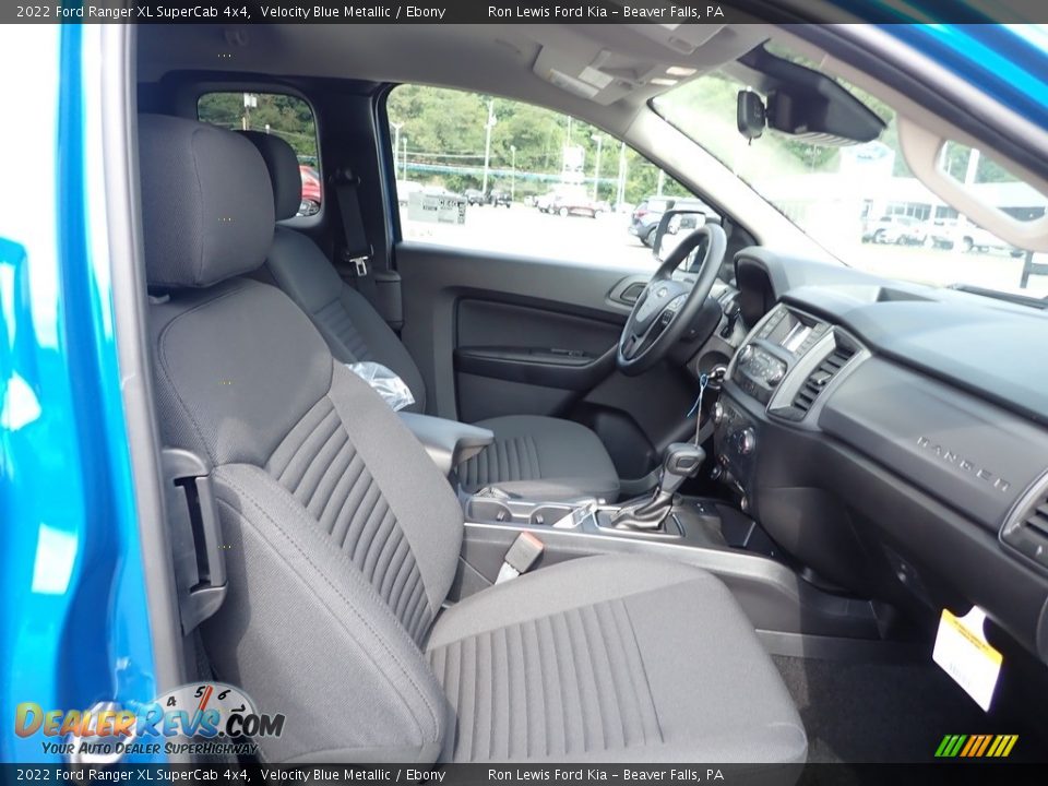 2022 Ford Ranger XL SuperCab 4x4 Velocity Blue Metallic / Ebony Photo #12