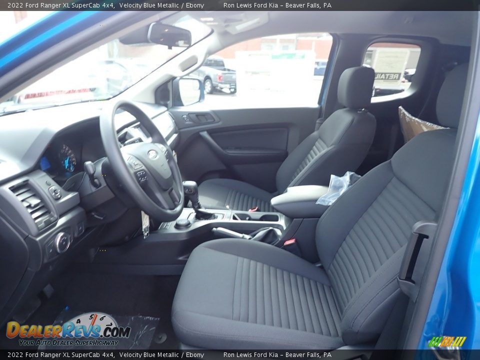 2022 Ford Ranger XL SuperCab 4x4 Velocity Blue Metallic / Ebony Photo #14