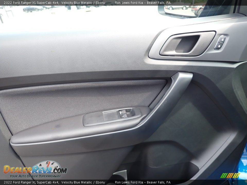 2022 Ford Ranger XL SuperCab 4x4 Velocity Blue Metallic / Ebony Photo #15