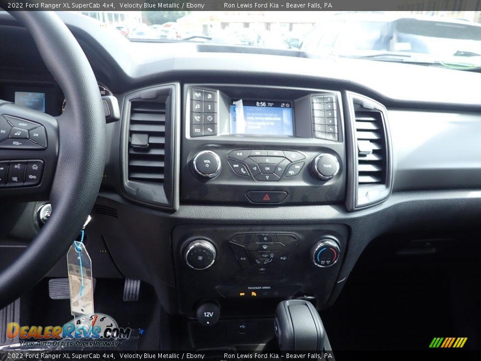 2022 Ford Ranger XL SuperCab 4x4 Velocity Blue Metallic / Ebony Photo #16