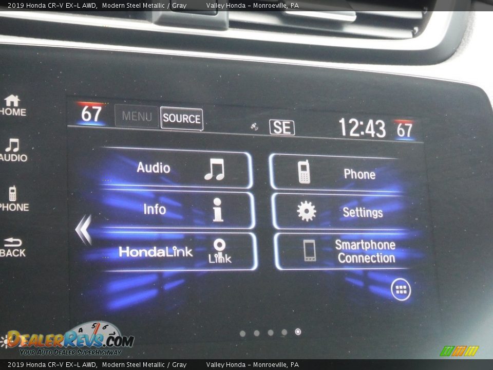 2019 Honda CR-V EX-L AWD Modern Steel Metallic / Gray Photo #24