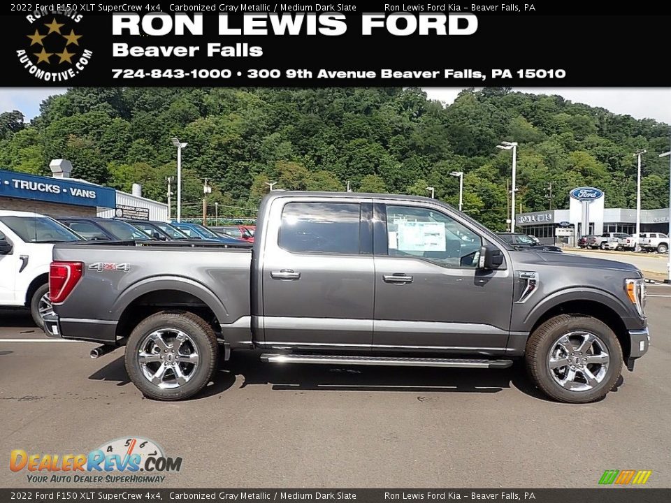 2022 Ford F150 XLT SuperCrew 4x4 Carbonized Gray Metallic / Medium Dark Slate Photo #1