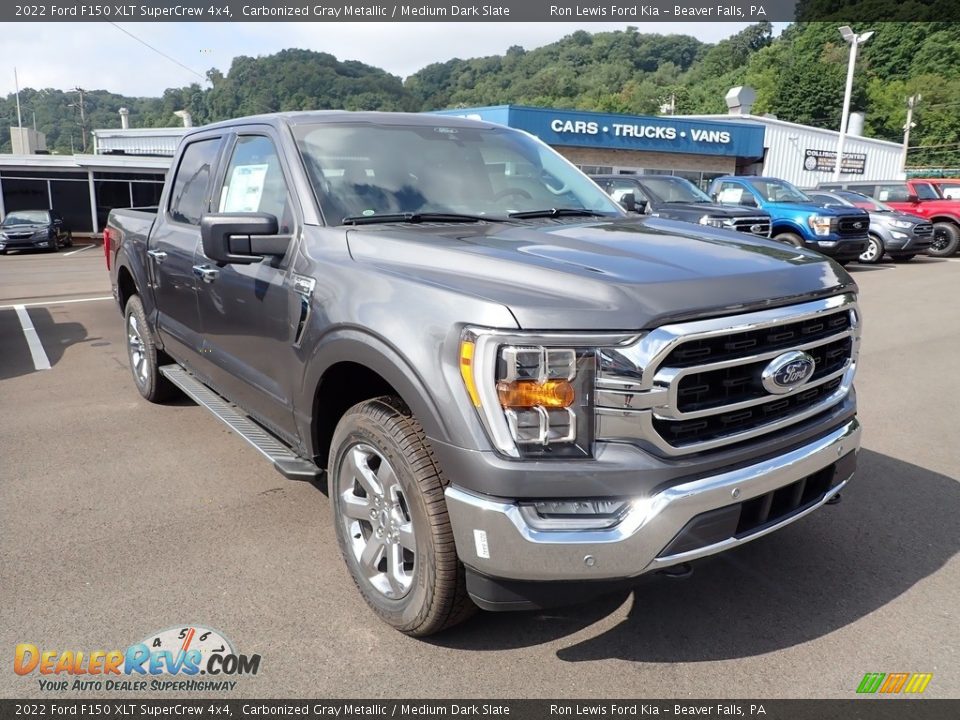 2022 Ford F150 XLT SuperCrew 4x4 Carbonized Gray Metallic / Medium Dark Slate Photo #2