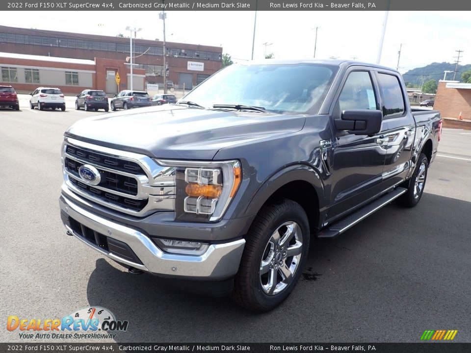 2022 Ford F150 XLT SuperCrew 4x4 Carbonized Gray Metallic / Medium Dark Slate Photo #4