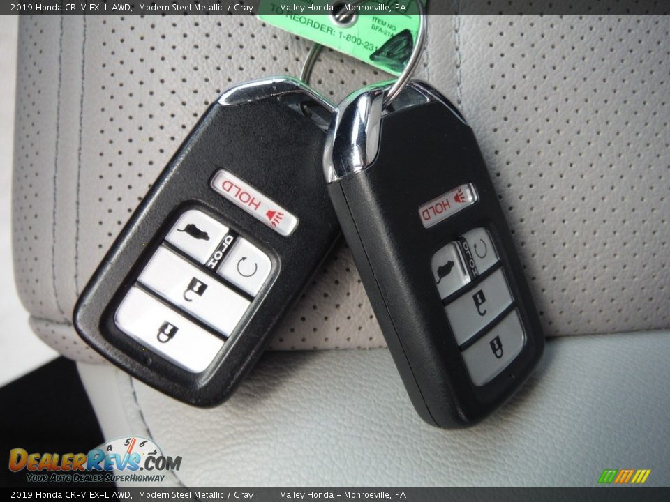 2019 Honda CR-V EX-L AWD Modern Steel Metallic / Gray Photo #32