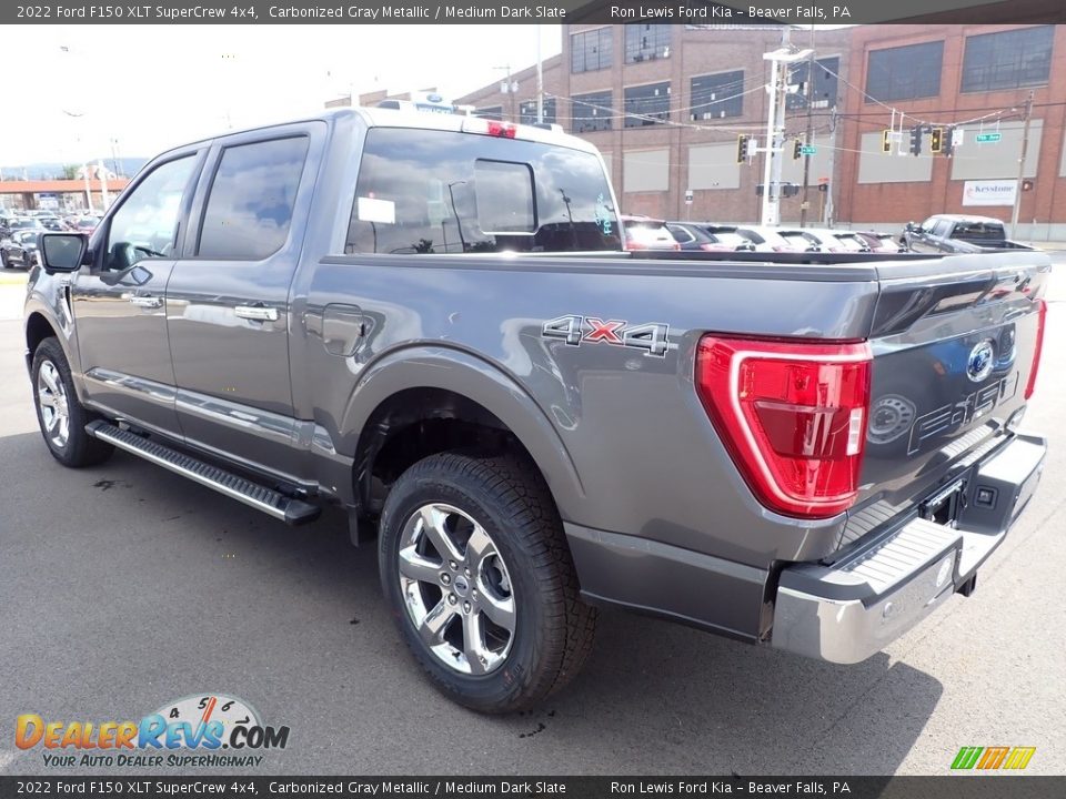 2022 Ford F150 XLT SuperCrew 4x4 Carbonized Gray Metallic / Medium Dark Slate Photo #6