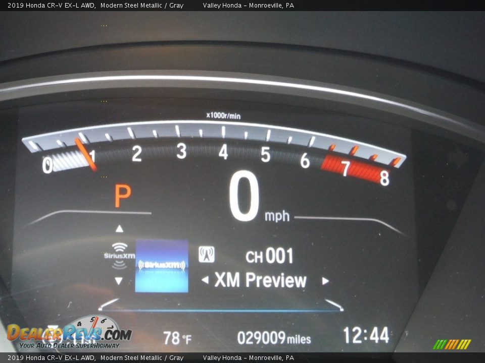 2019 Honda CR-V EX-L AWD Modern Steel Metallic / Gray Photo #35