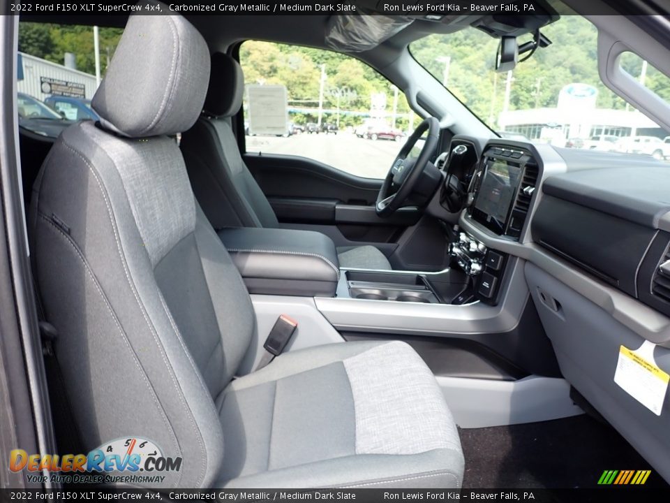 2022 Ford F150 XLT SuperCrew 4x4 Carbonized Gray Metallic / Medium Dark Slate Photo #12