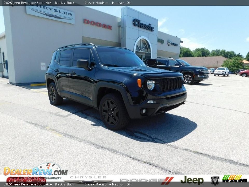 2020 Jeep Renegade Sport 4x4 Black / Black Photo #1