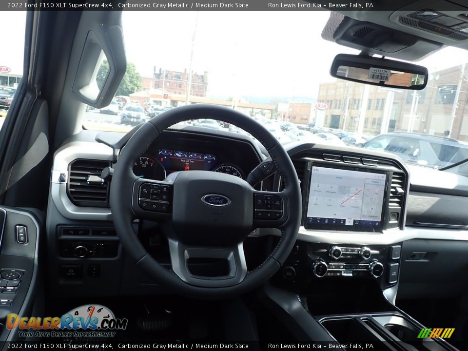 2022 Ford F150 XLT SuperCrew 4x4 Carbonized Gray Metallic / Medium Dark Slate Photo #14