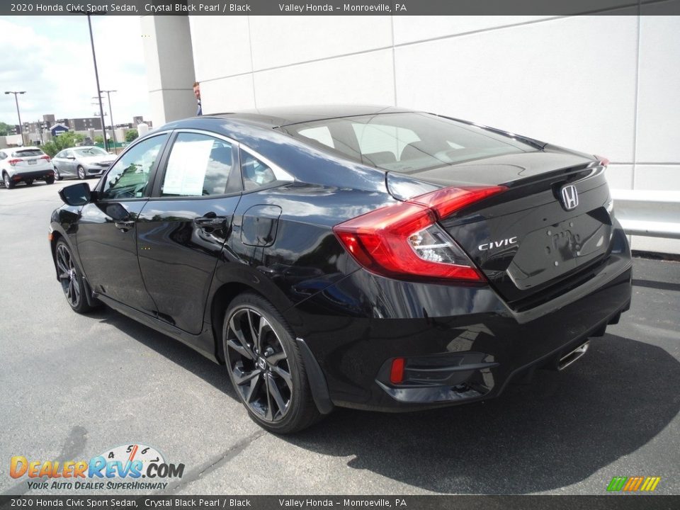 2020 Honda Civic Sport Sedan Crystal Black Pearl / Black Photo #9